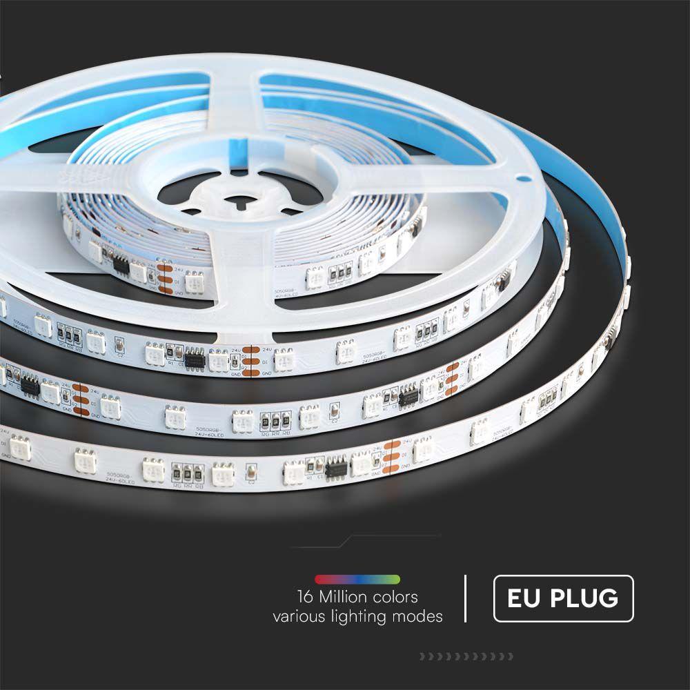 VT-5050 60 LED MAGIC STRIP RGB IP20 24V - SET