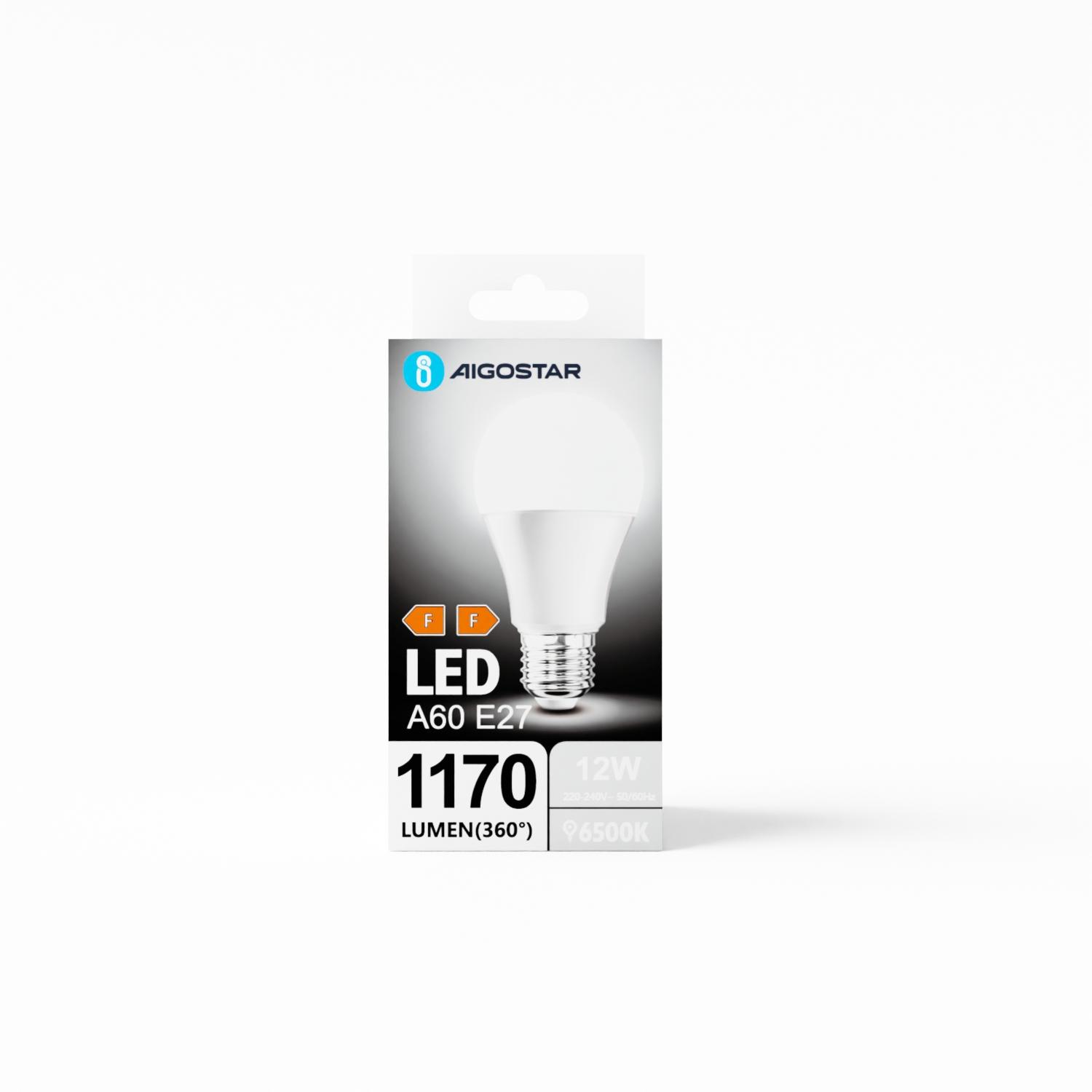 LED A60 E27 12W 6500k (12W,E27,6500K)