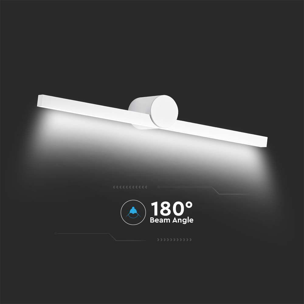 12W Kinkiet LED, Lustra - obrazy, Biały, Barwa: 3000K, VTAC, SKU 405811