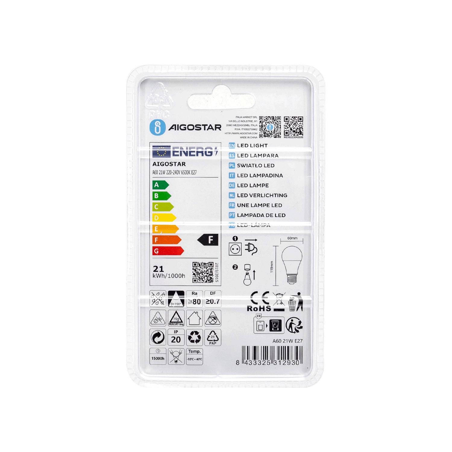 LED E27 21W A60 ( general bulb )