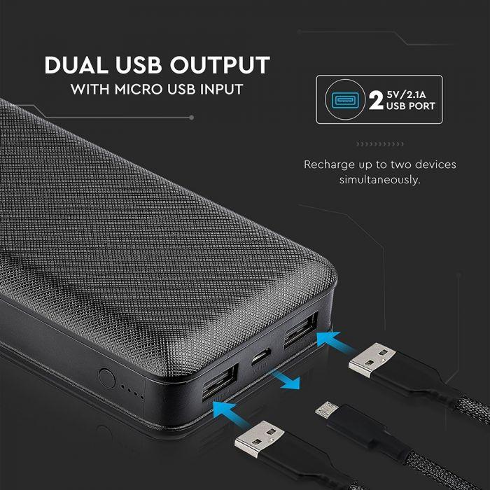 VT-3502 20000mAh POWER BANK-BLACK