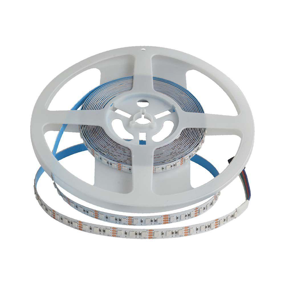 VT-3535 120 12W LED STRIP LIGHT RGB IP20 24V 8MM WHITE DOUBLE PCB(5M/ROLL)(PRICE PER M)