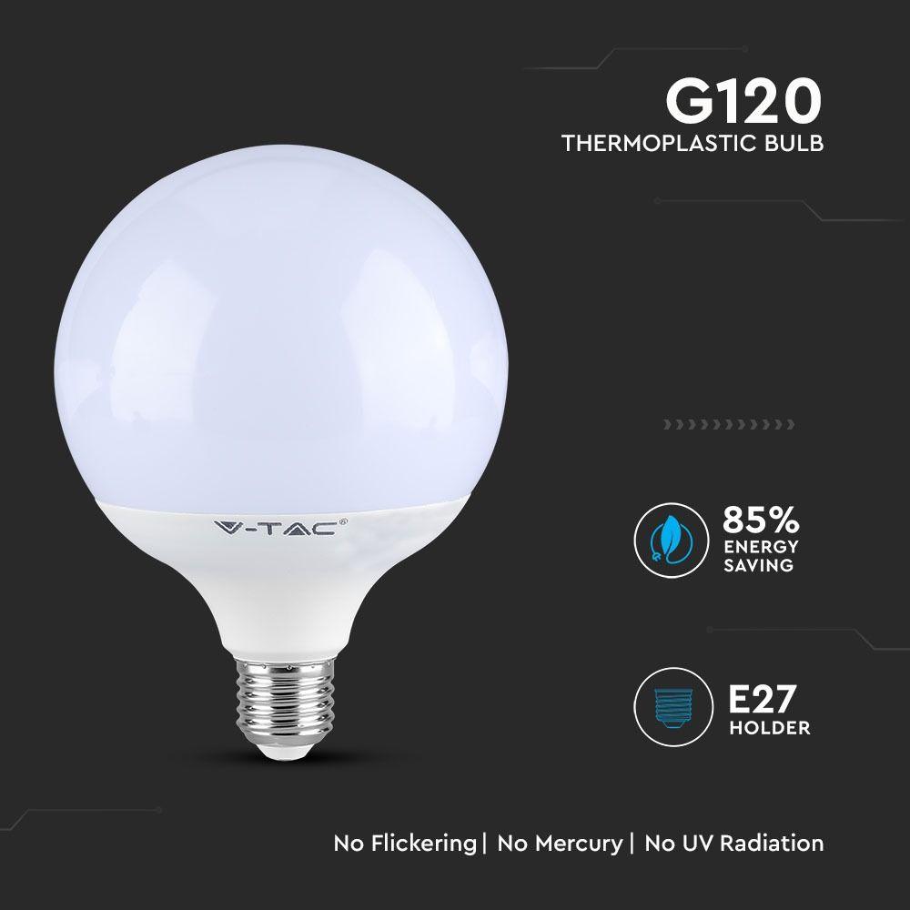 VT-288 18W G120 LED PLASTIC BULB SAMSUNG CHIP 6400K E27