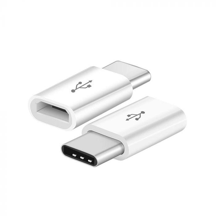 VT-5149 MICRO USB TO TYPE-C ADAPTOR-WHITE