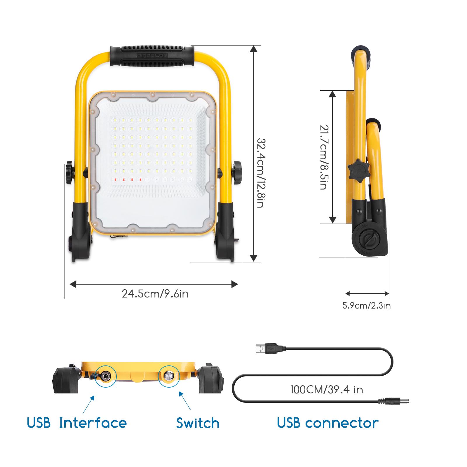 Lampa robocza LED z akumulatorem