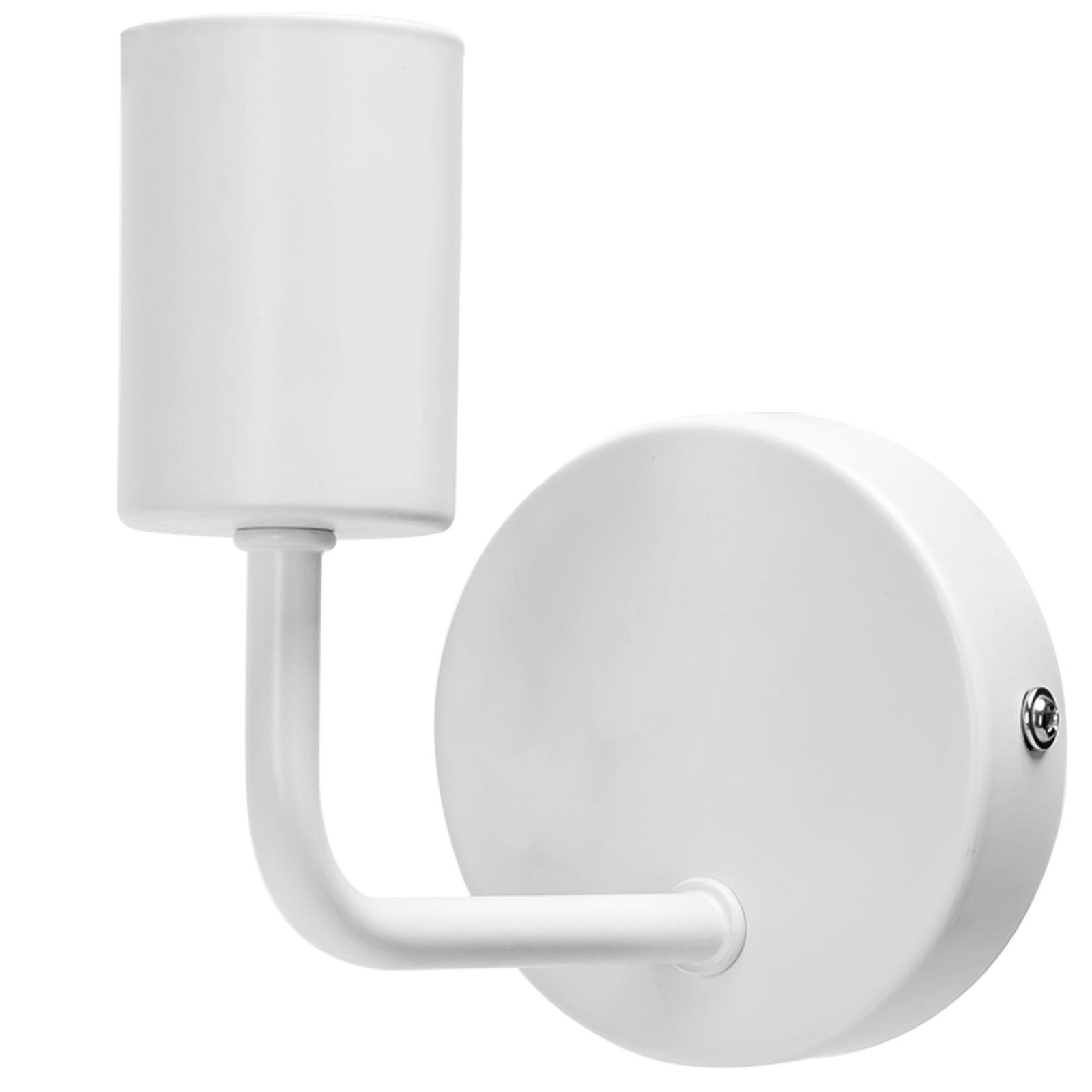 Metal wall light white (without light source) E27