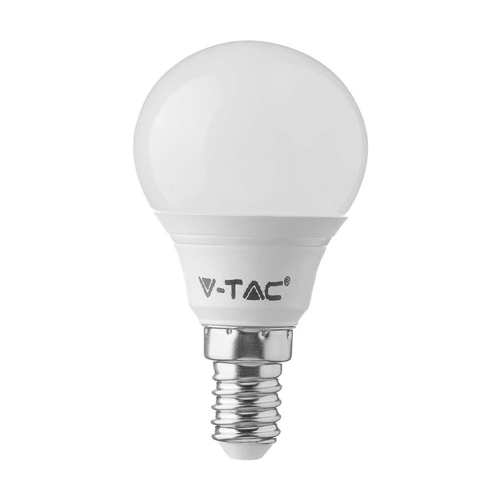 4.5W P45 Żarówka LED, Chip SAMSUNG, Barwa:3000K, Trzonek:E14, VTAC, SKU 21168