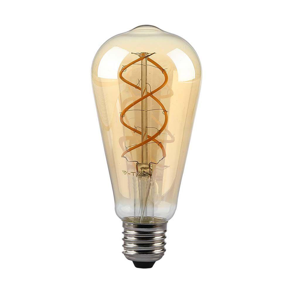 VT-2065D 5W ST64 FILAMENT BULB 1800K AMBER GLASS DIMMABLE