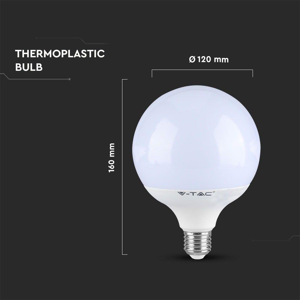 VT-242 22W G120 PLASTIC BULB SAMSUNG CHIP 4000K E27(120LM/WATT)