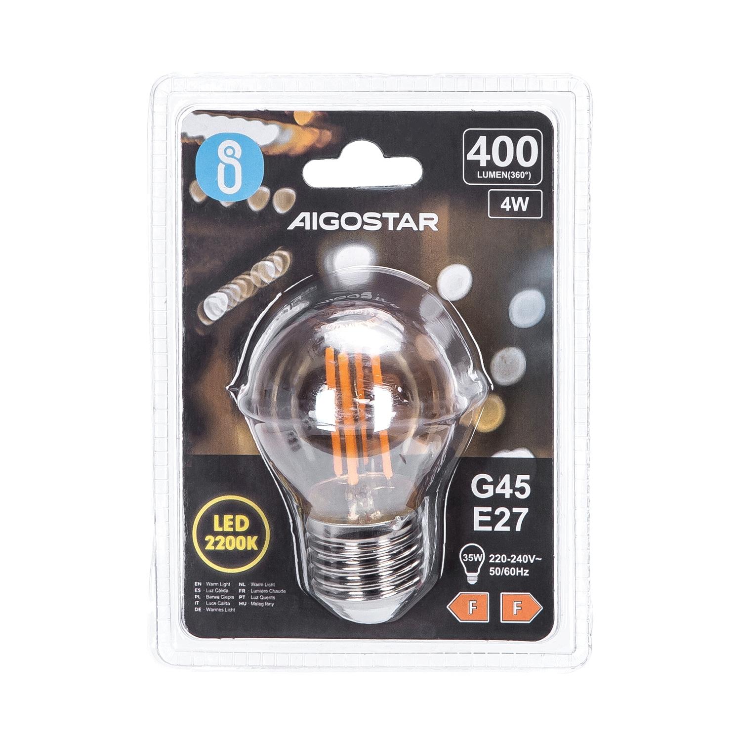 LED filament lamp G45