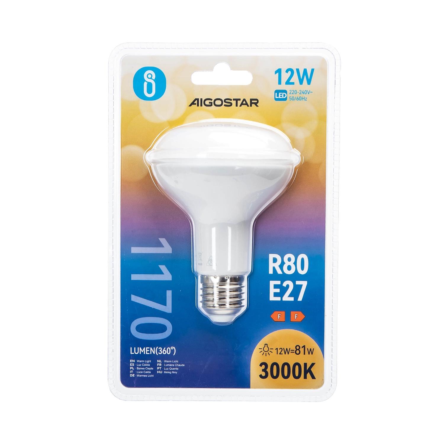 LED R80 E27 12W