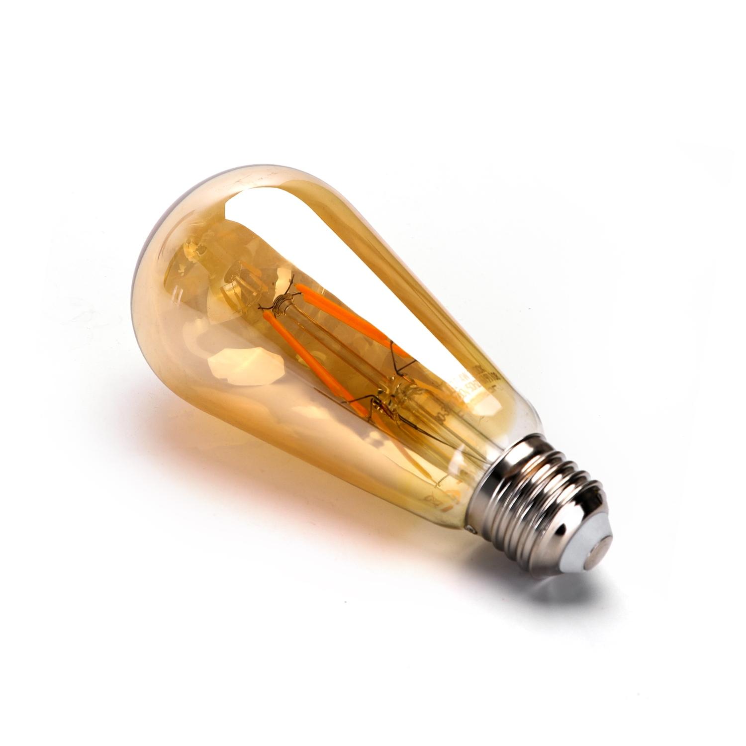 LED Filament Bulb (Amber) ST64 E27 8W