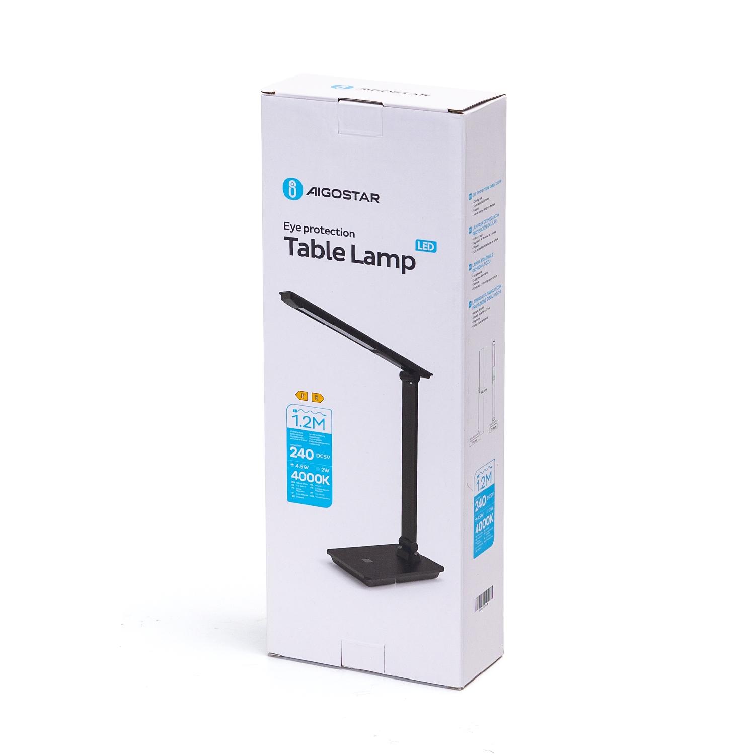 LED Foldable Table Lamp Black 4.5W 4000K