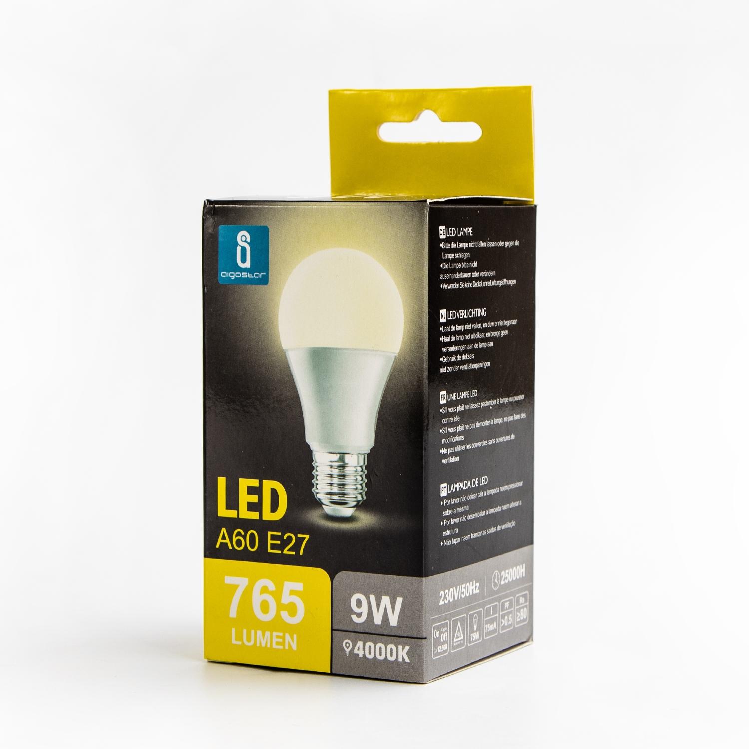 LED E27 A60 9W