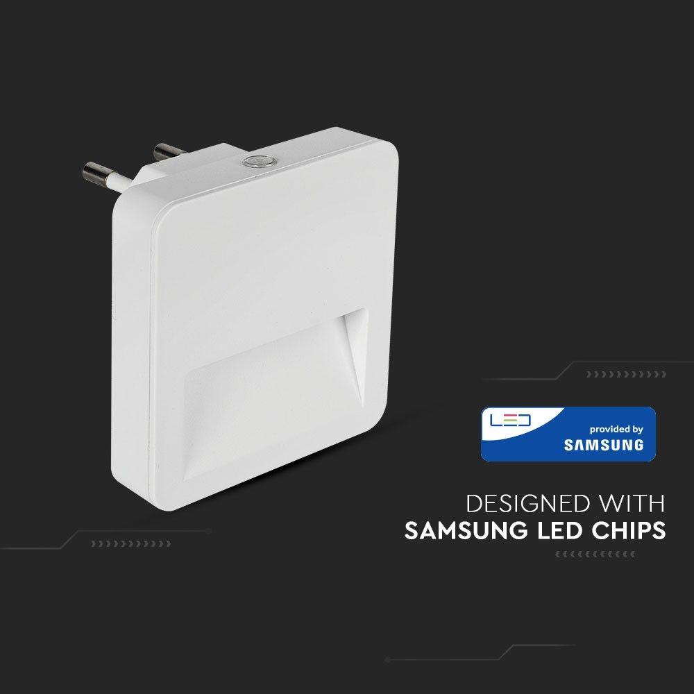 Mini lampka LED, Chip SAMSUNG, Barwa:3000K, Kwadratowa, VTAC, SKU 20019