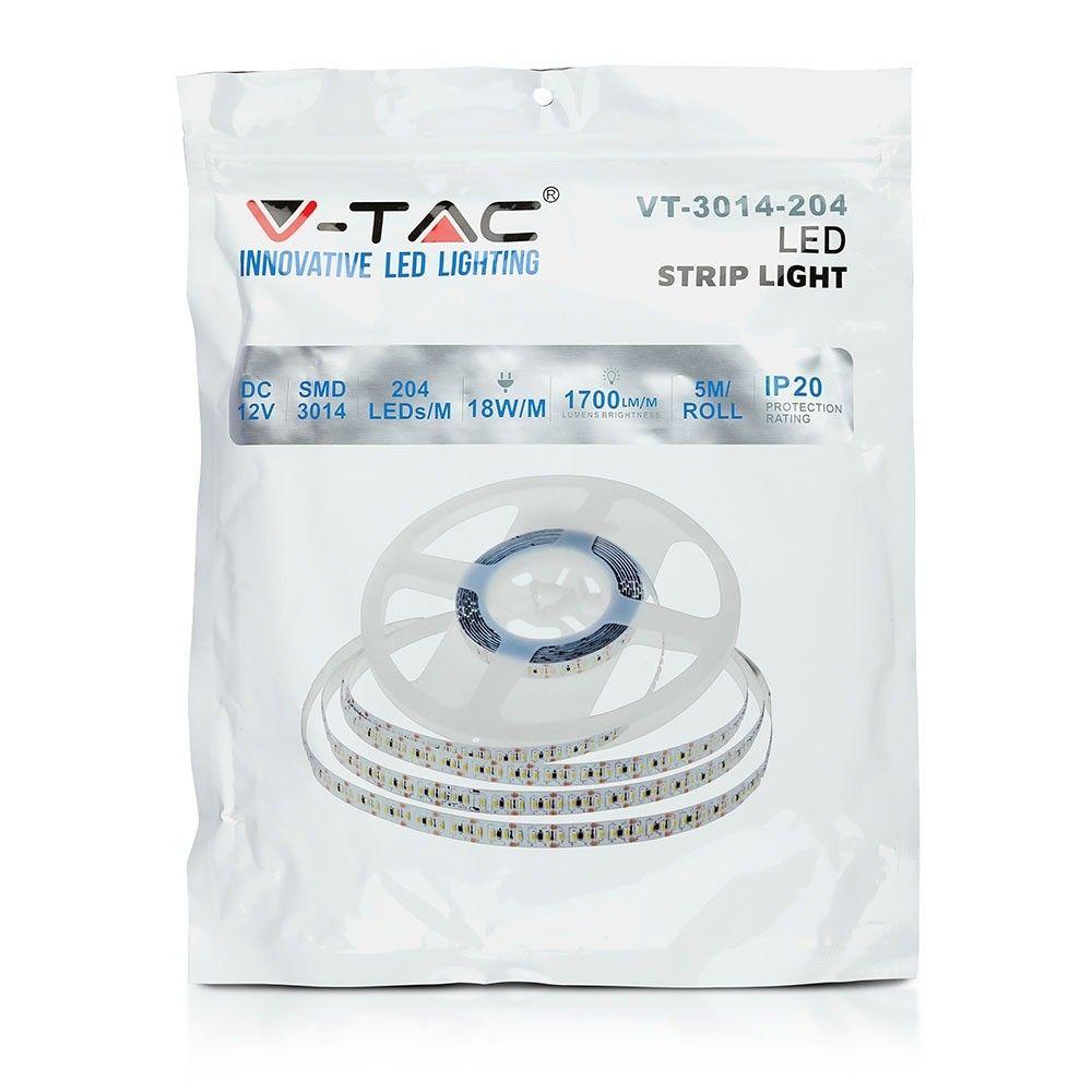 VT-3014-204 18W/M LED STRIP LIGHT 4500K IP20 (5M/ROLL)(PRICE PER M)