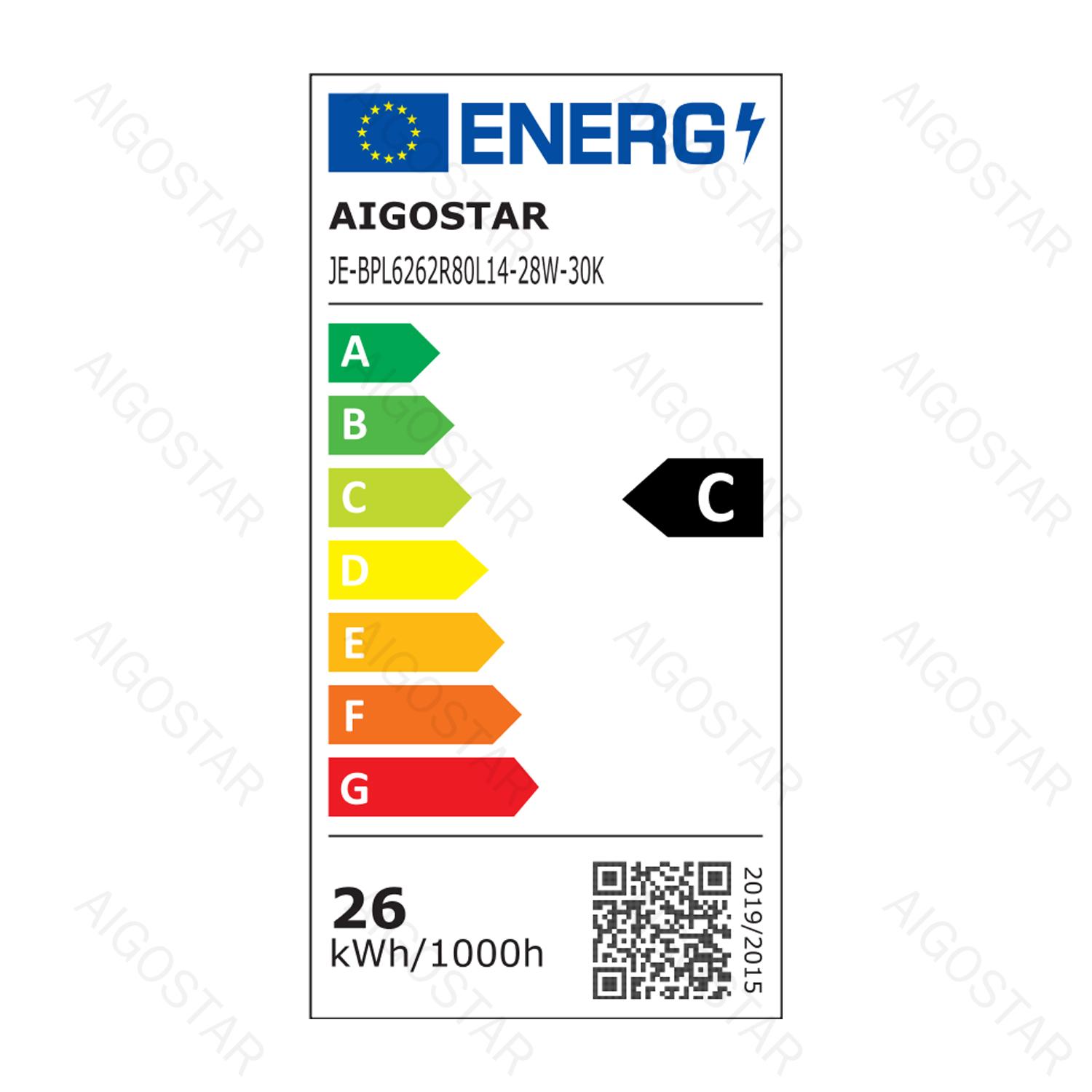 Wysokowydajny panel LED 28W ciepłe światło