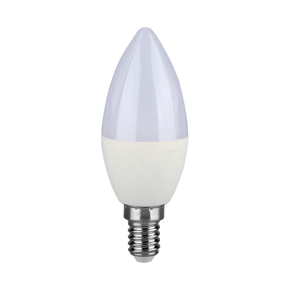 VT-293D 5.5W LED CANDLE BULB SAMSUNG CHIP 3000K E14 DIMMABLE