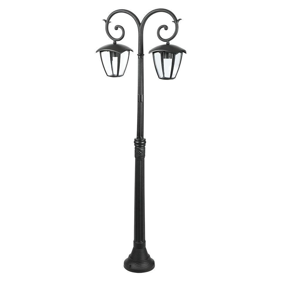 VT-738 PE27 POLE LAMP-BLACK (2 HEADS)