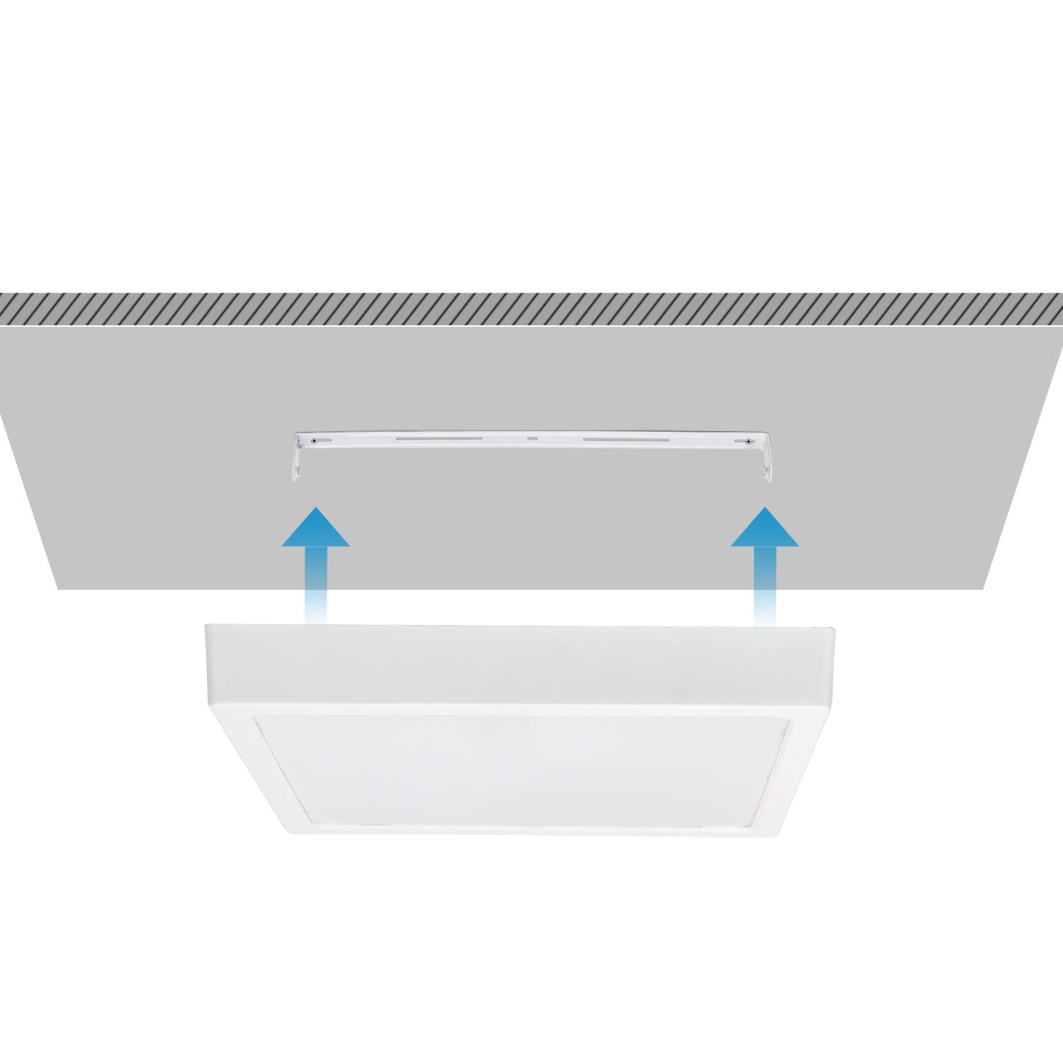 Downlight kwadratowy natynkowy LED 24W Żółte światło