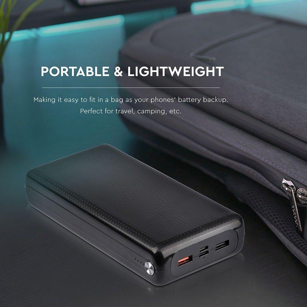 VT-3519 30000mah POWER BANK WITH DUAL USB-BLACK