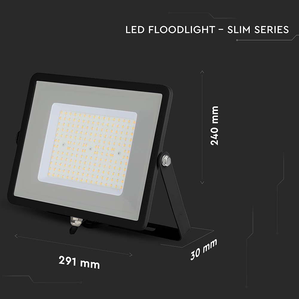 100W Naświetlacz LED SMD, Chip SAMSUNG, Barwa:6500K, Obudowa: Czarna , Wydajność: 115lm/w, VTAC, SKU 21767