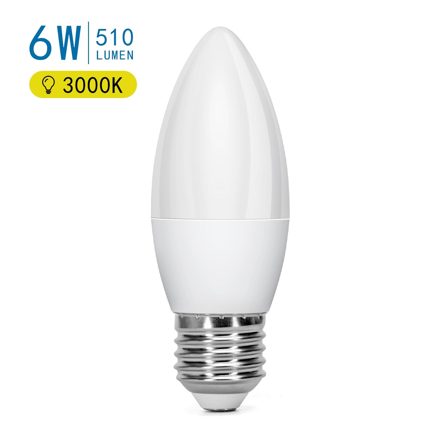 LED C37 E27 6W