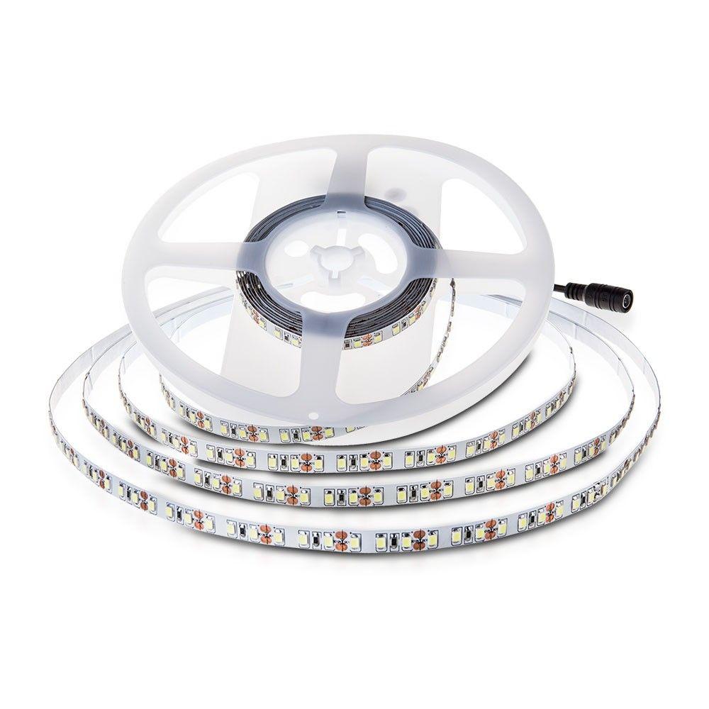 Taśma LED, Barwa:6000K, IP20, Zasilanie: 24V, Wzmocniony podkład PCB, Rolka:10m, VTAC, SKU 2624