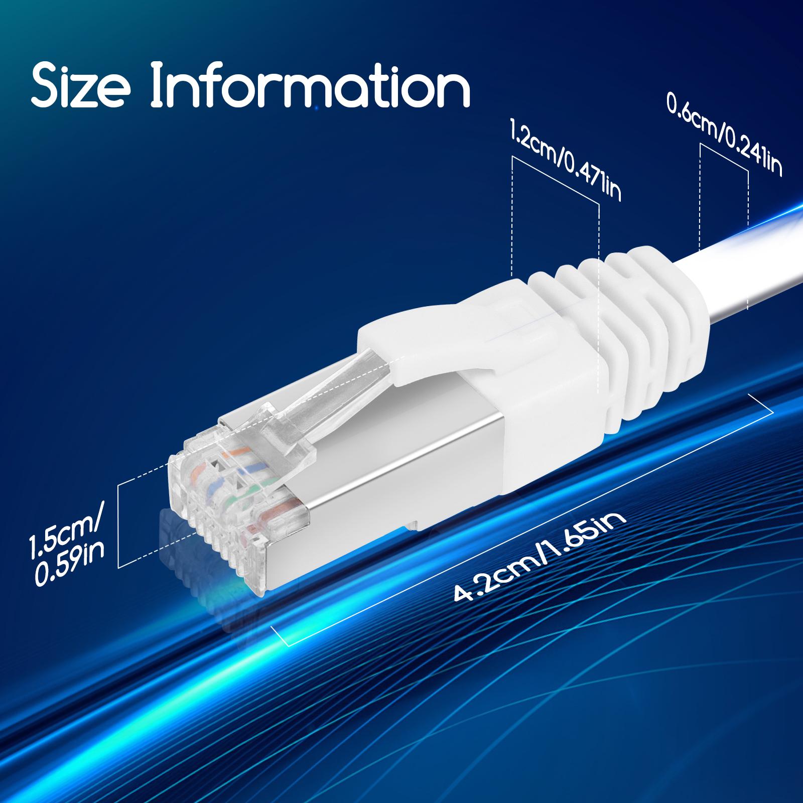 Kabel sieciowy CAT7 3 m biały