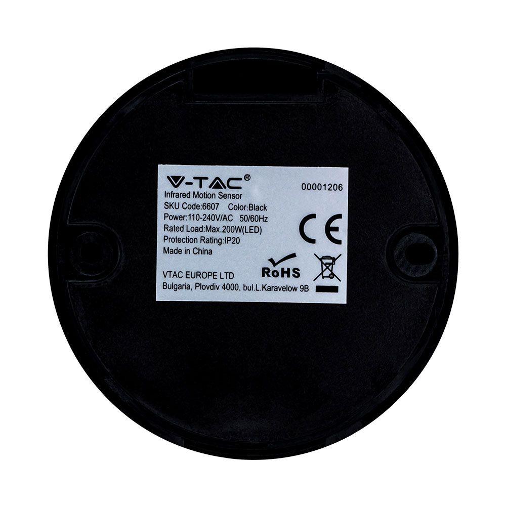 VT-8091 CEILING SENSOR-BLACK BODY (MAX:200W LED)