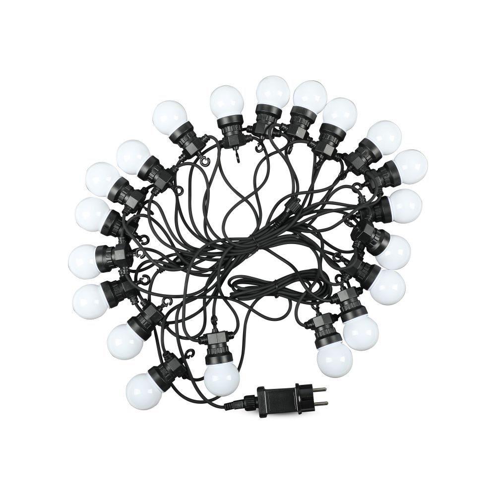 0.5W Girlanda LED, Długość: 10mb, Ilość żarówek: 20x0,5, Barwa:3000K , VTAC, SKU 7439