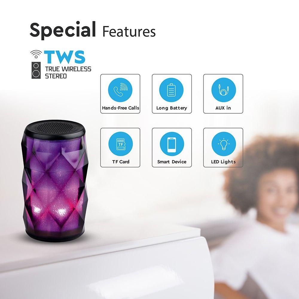 VT-6211 PORTABLE BLUETOOTH SPEAKER TWS FUNCTION-1200mah BATTERY