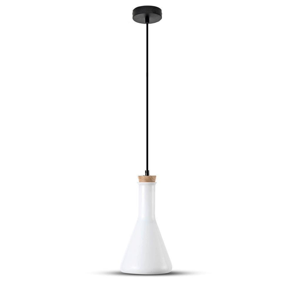 VT-7175 E27 GLASS PENDANT LIGHT-WHITE