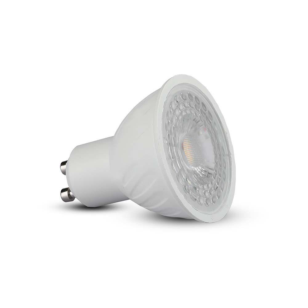 6W GU10 Żarówka LED, Chip SAMSUNG, Barwa:6500K, Kąt 38', Ściemniana, Trzonek:GU10, VTAC, SKU 21197