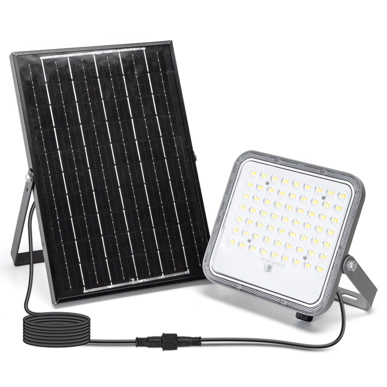 LED FLOOD LIGHT WITH SOLAR PANEL /09 Series/ 2M LINE/200W/ CCT