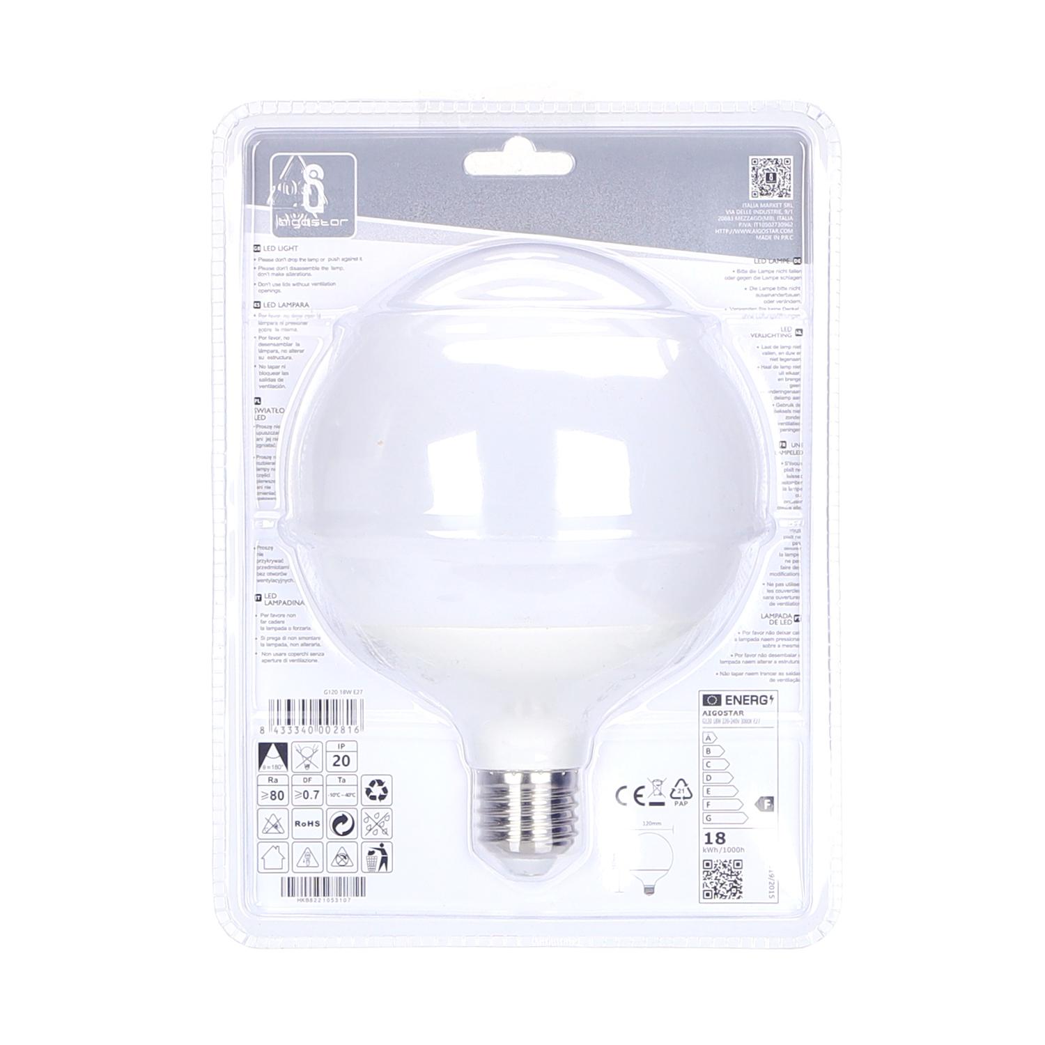 LED E27 18W G120