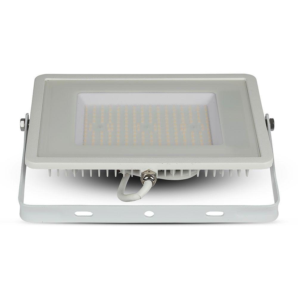 100W Naświetlacz LED SMD, Chip SAMSUNG, Barwa:6400K, Obudowa: Biała , Wydajność: 120lm/w, VTAC, SKU 769