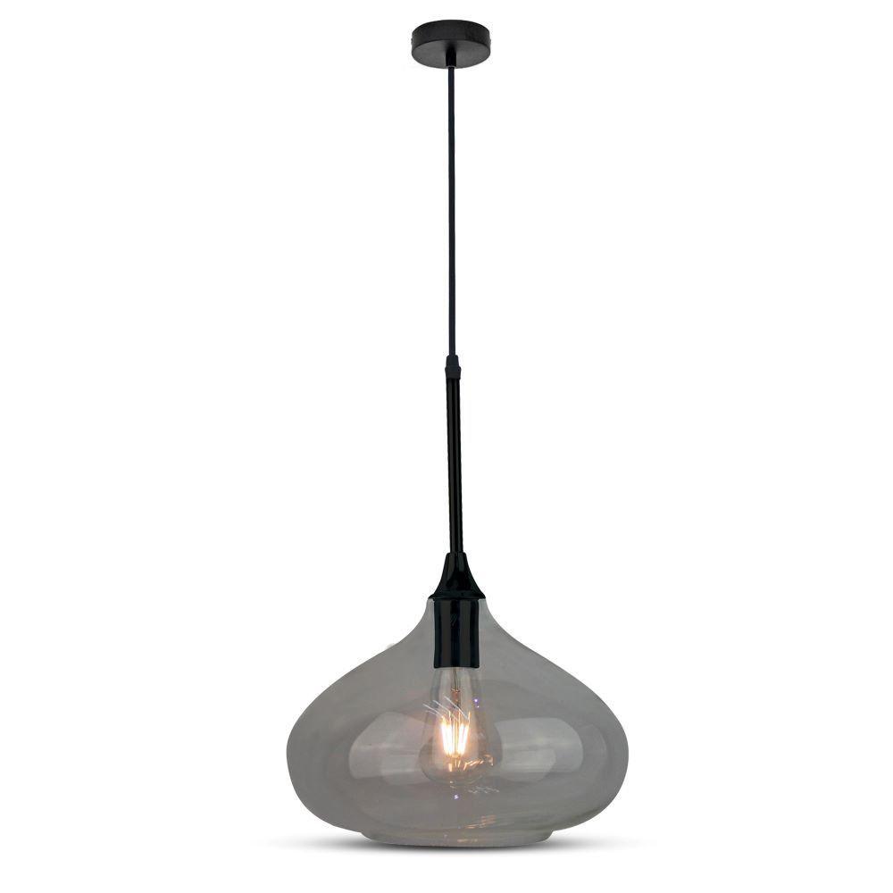 Lampa Wisząca, Klosz: Szkło, Czarny, Średnica: 280, VTAC, SKU 3885