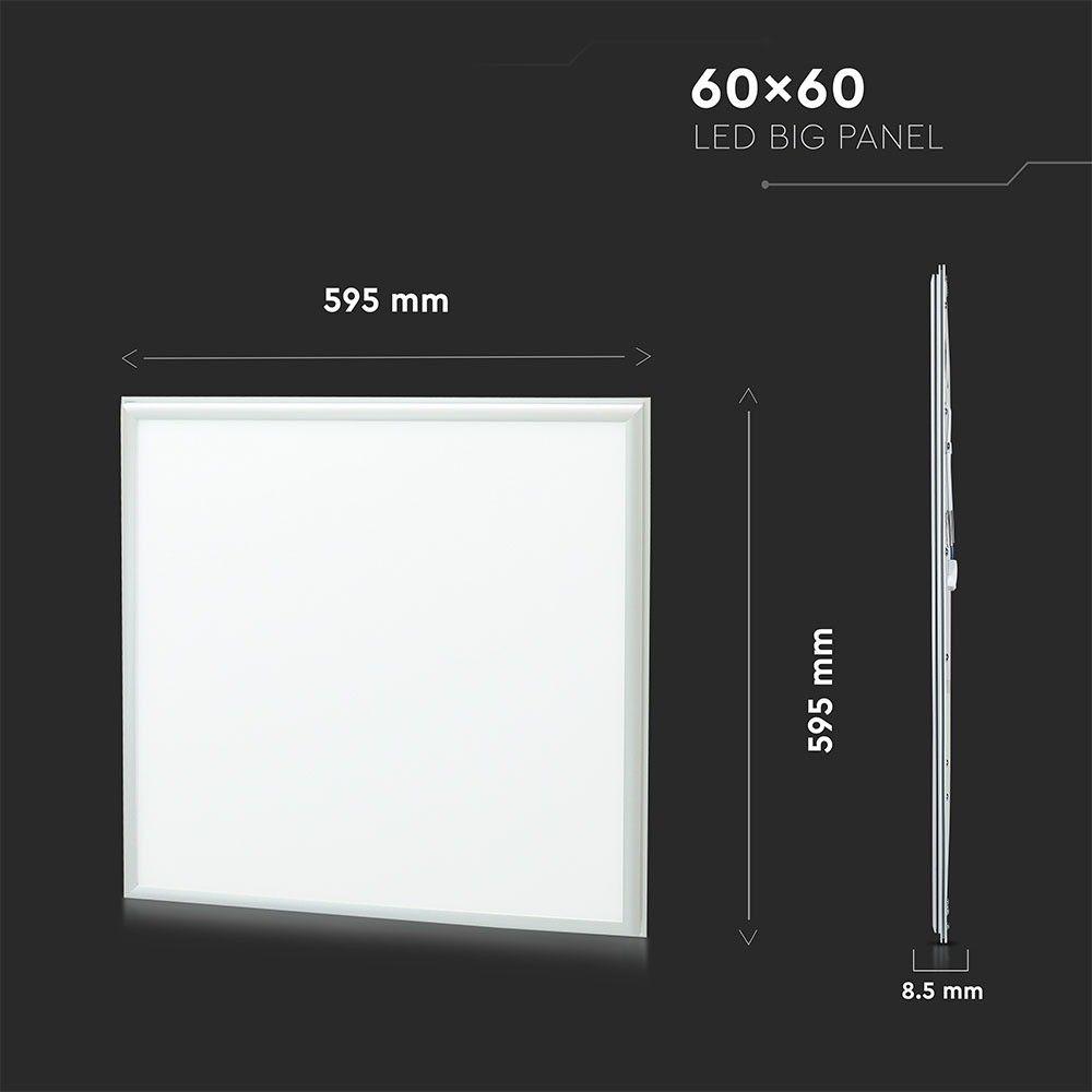 36W Panel LED 600x600mm, Barwa:3000K, Opakowanie: 6szt., VTAC, SKU 8083