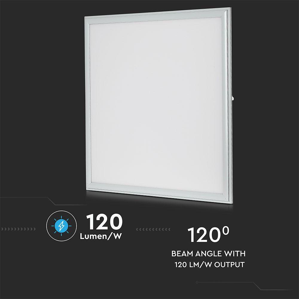 36W Panel LED 600x600mm, Barwa:4000K, HIGH LUMEN, Opakowanie: 6szt., VTAC, SKU 6238