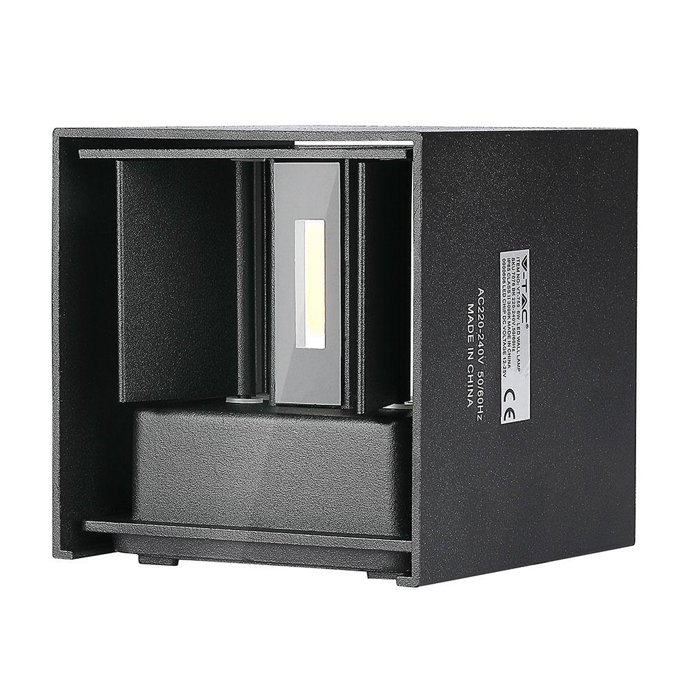 VT-759 6W LED UP-DOWN WALL LIGHT WITH BRIDGELUX CHIP 4000K BLACK-SQUARE