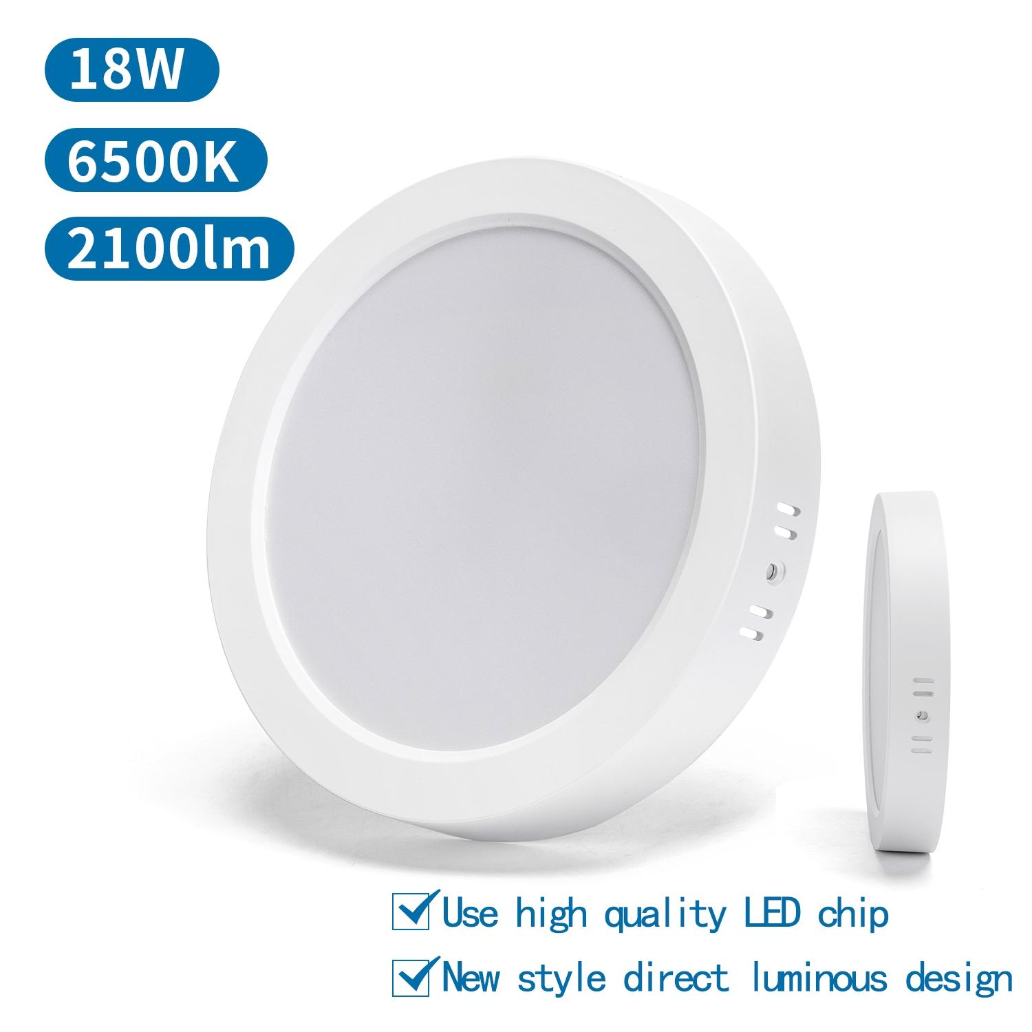 Downlight natynkowy okrągły LED 18W Światło białe