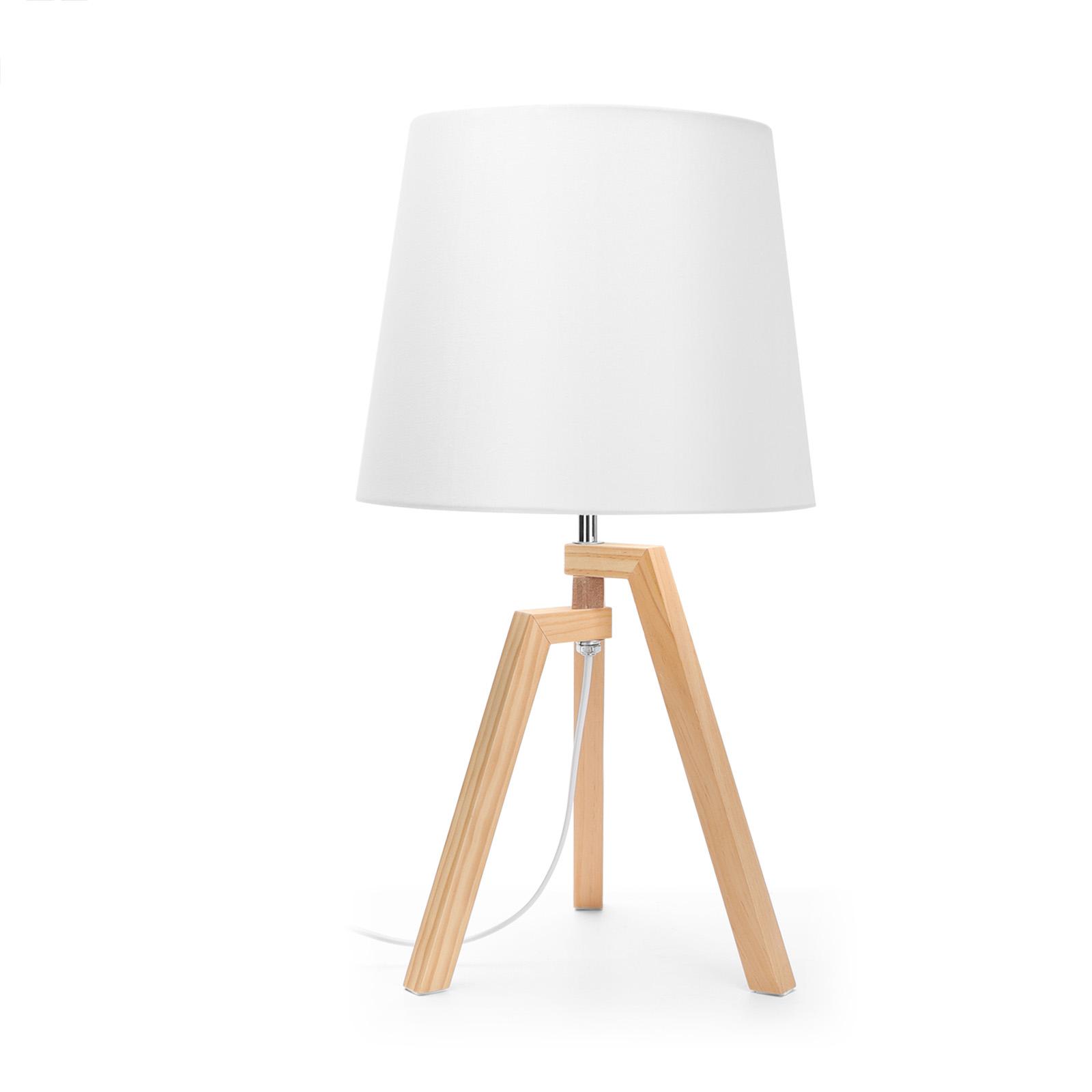 Wooden Table Lamp (Without Light Source) E27