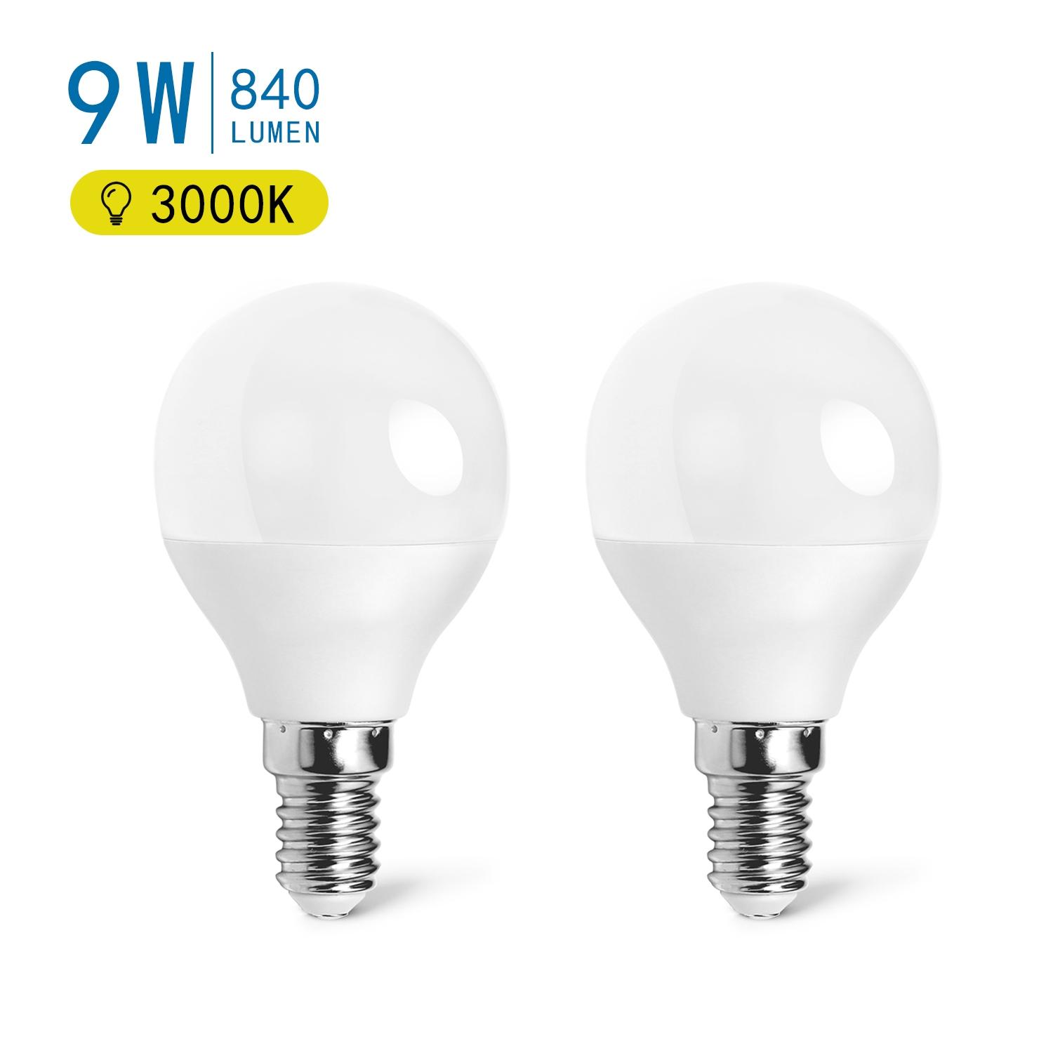 LED E14 9W G45 2pcs