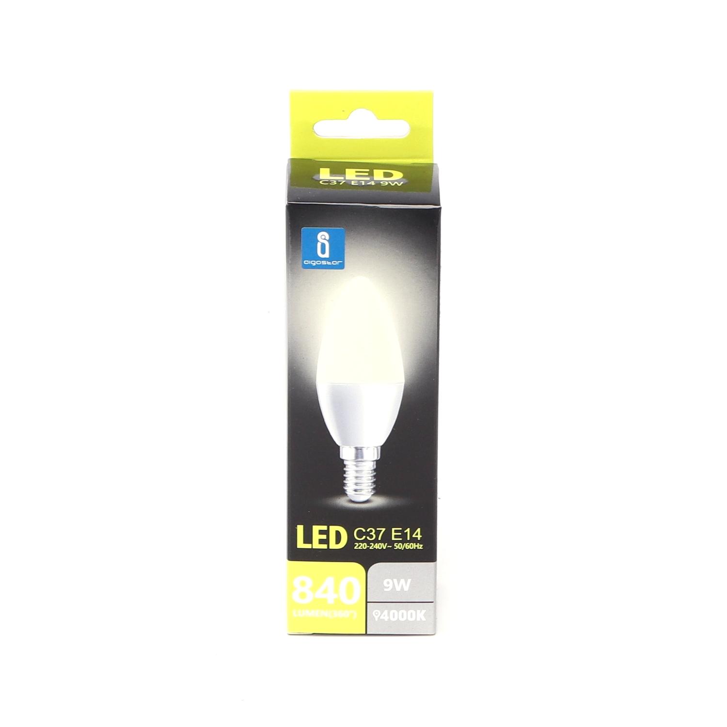 LED E14 C37 9W