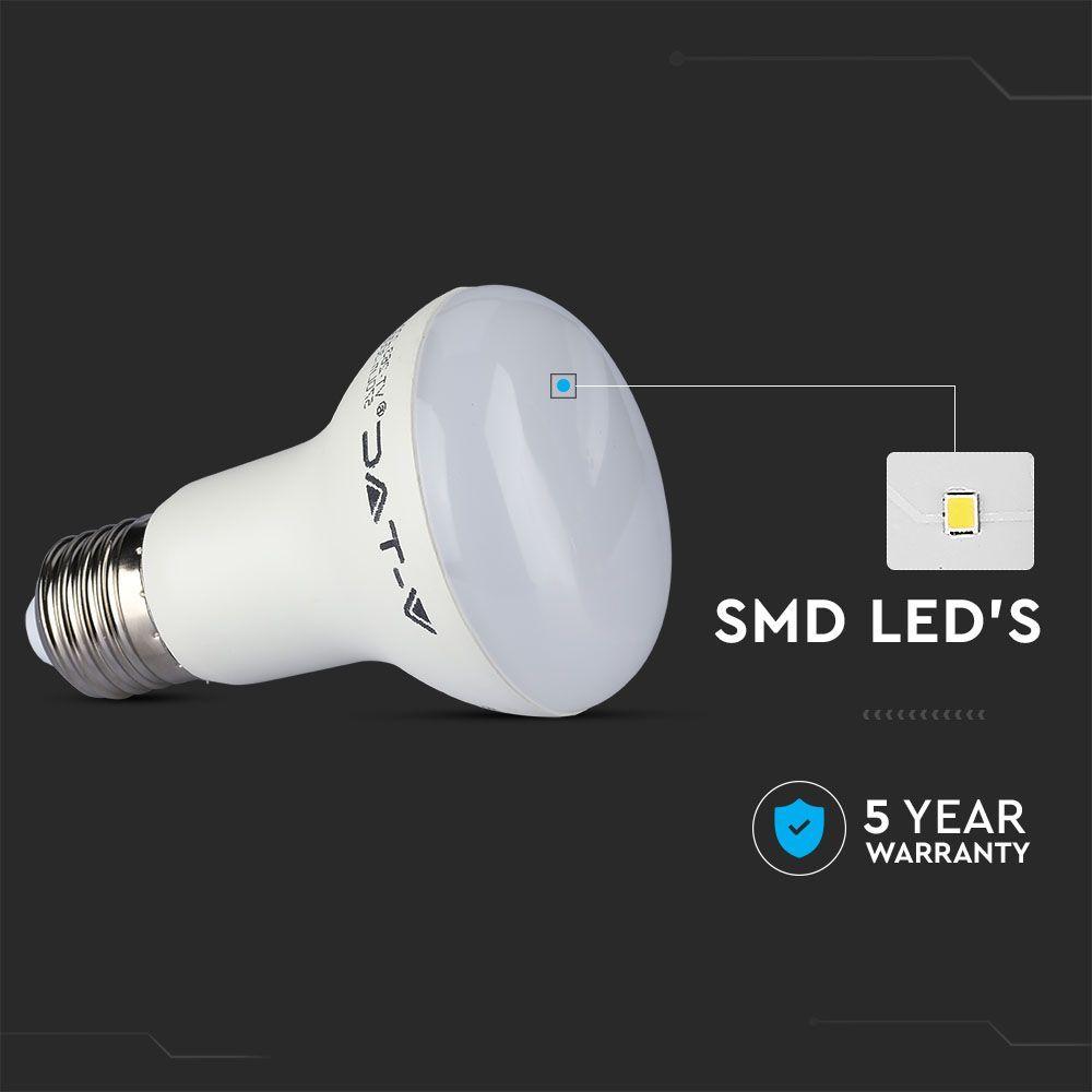 VT-263 8.5W R63 LED BULB SAMSUNG CHIP 3000K E27