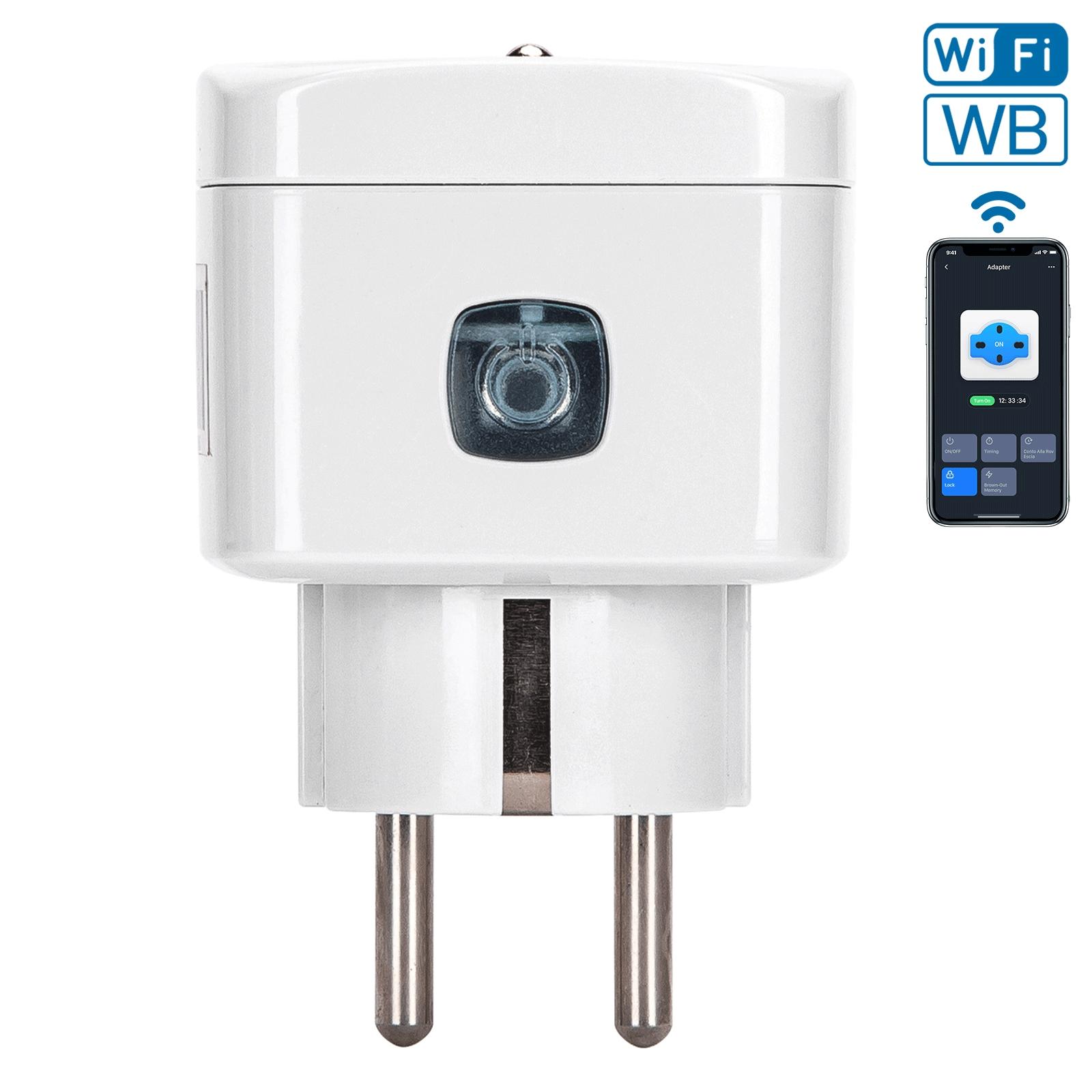 Francuski adapter jednokierunkowy z WIFI(53*53*80mm,MAX.2300W,10A 230V~)