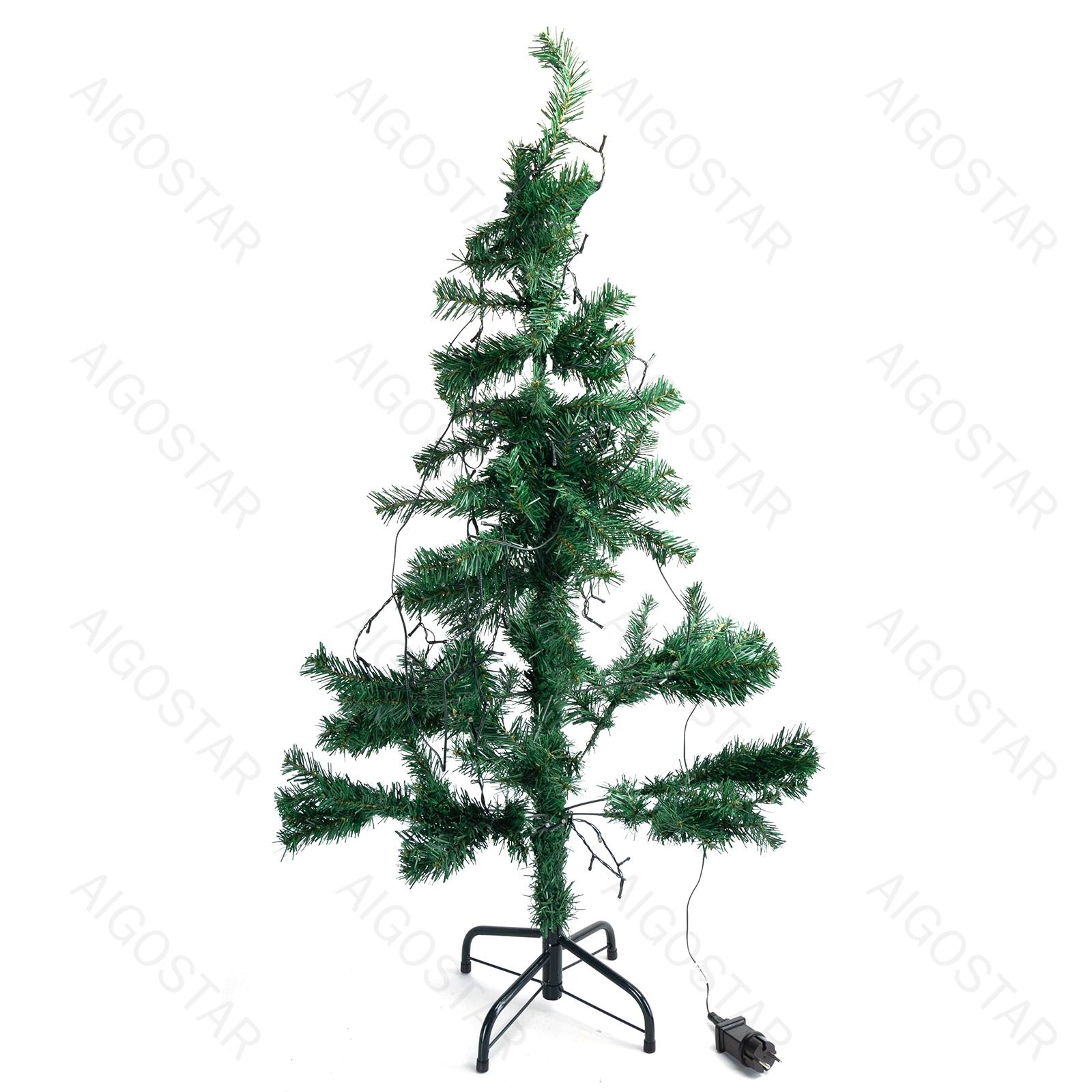 Christmas decorations-210CM600T-Common Tree-Low Voltage Flat String Lights-Warm White-3M+20M-400LED-5CM/LED -green black wire-8blink+time+IP44 /online