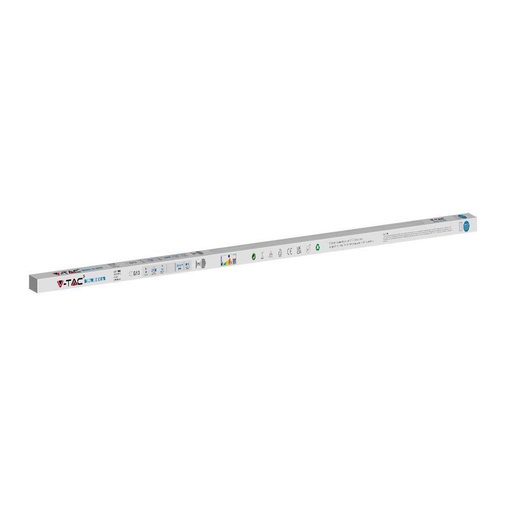 20W Świetlówki LED T8 150cm, Barwa:4000K, Trzonek:G13, VTAC, SKU 216309