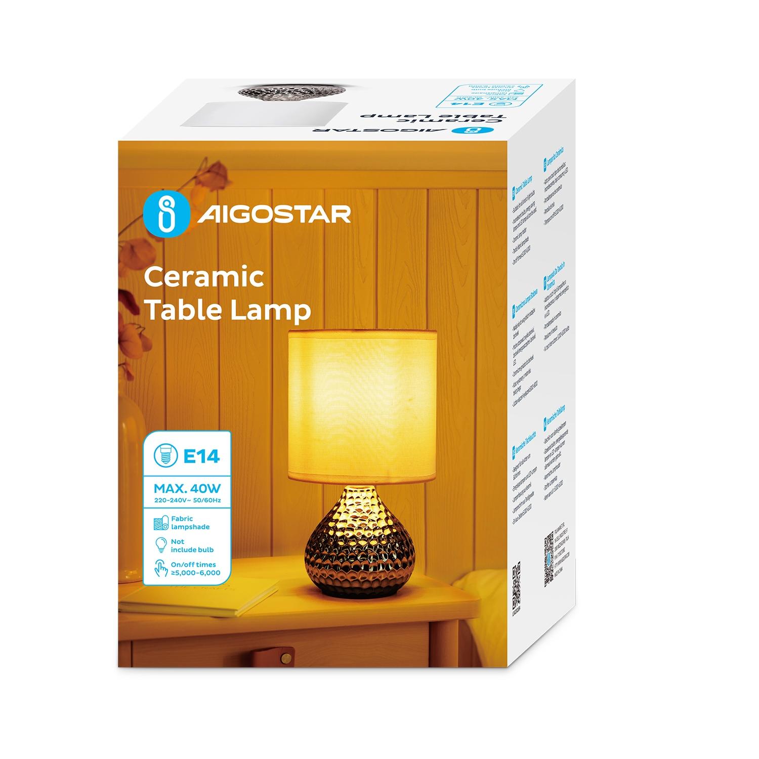 Ceramic Table Lamp (Without Light Source) E14